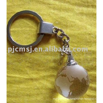 Crystal Globe Keychain